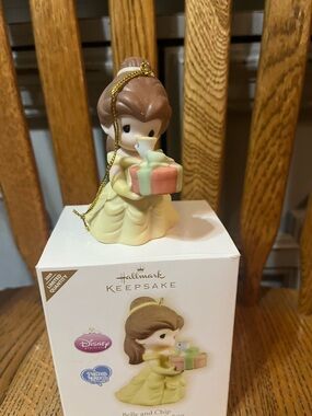 Hallmark Belle & Chip Ornament Disney-Precious moments hallmark collection